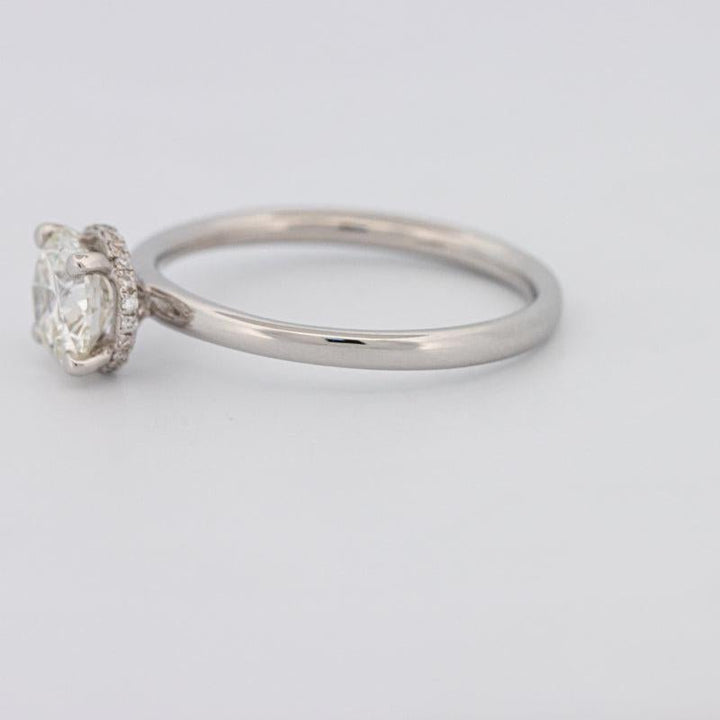 0.90 CT Under - Halo Round Solitaire - ZIZOV DIAMONDS