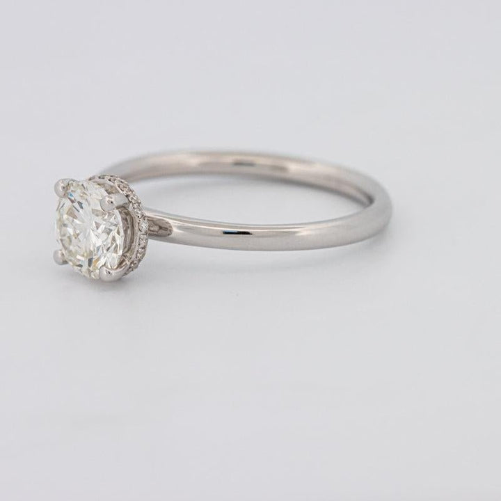 0.90 CT Under - Halo Round Solitaire - ZIZOV DIAMONDS