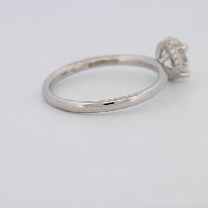 0.90 CT Under - Halo Round Solitaire - ZIZOV DIAMONDS