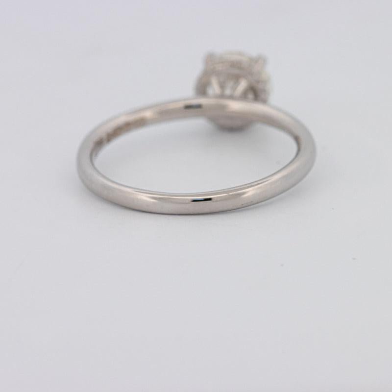 0.90 CT Under - Halo Round Solitaire - ZIZOV DIAMONDS