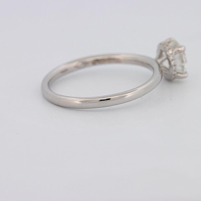 0.90 CT Under - Halo Round Solitaire - ZIZOV DIAMONDS