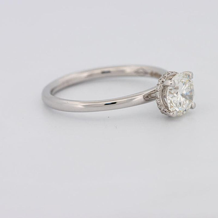 0.90 CT Under - Halo Round Solitaire - ZIZOV DIAMONDS