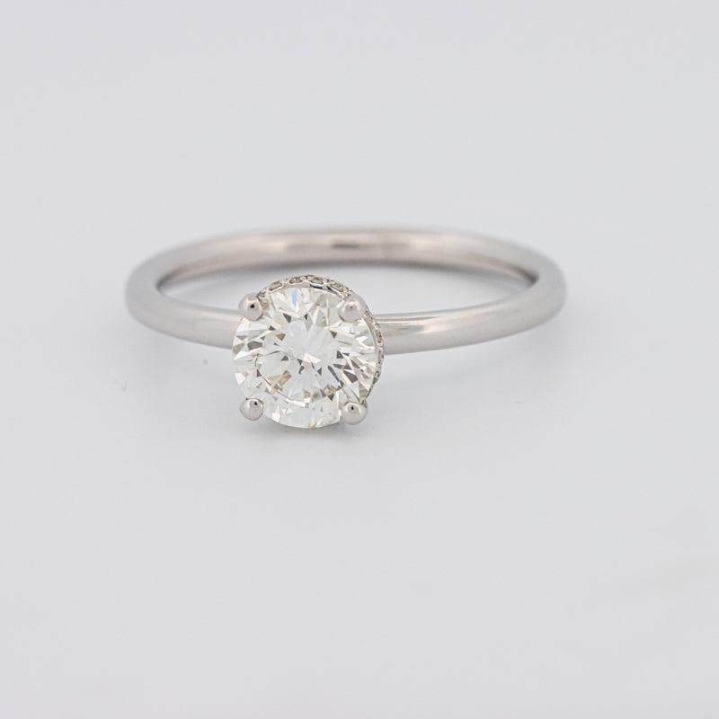 0.90 CT Under - Halo Round Solitaire - ZIZOV DIAMONDS
