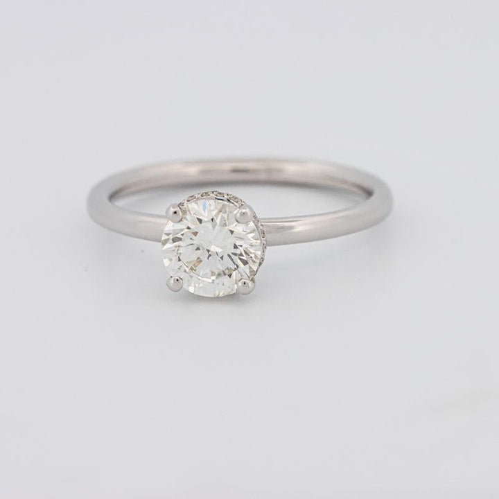 0.90 CT Under - Halo Round Solitaire - ZIZOV DIAMONDS