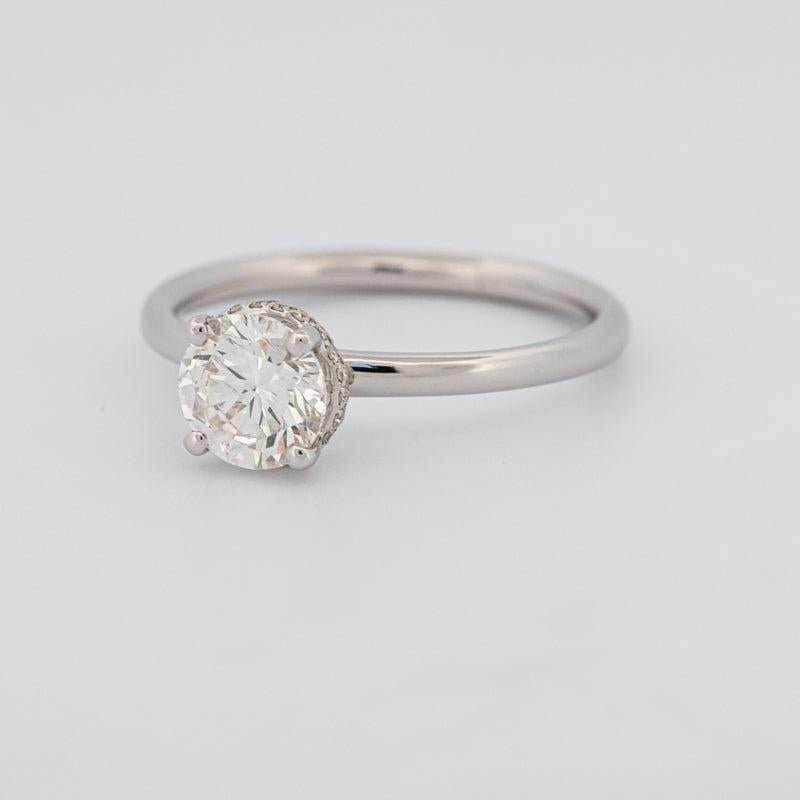 0.90 CT Under - Halo Round Solitaire - ZIZOV DIAMONDS
