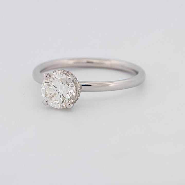 0.90 CT Under - Halo Round Solitaire - ZIZOV DIAMONDS