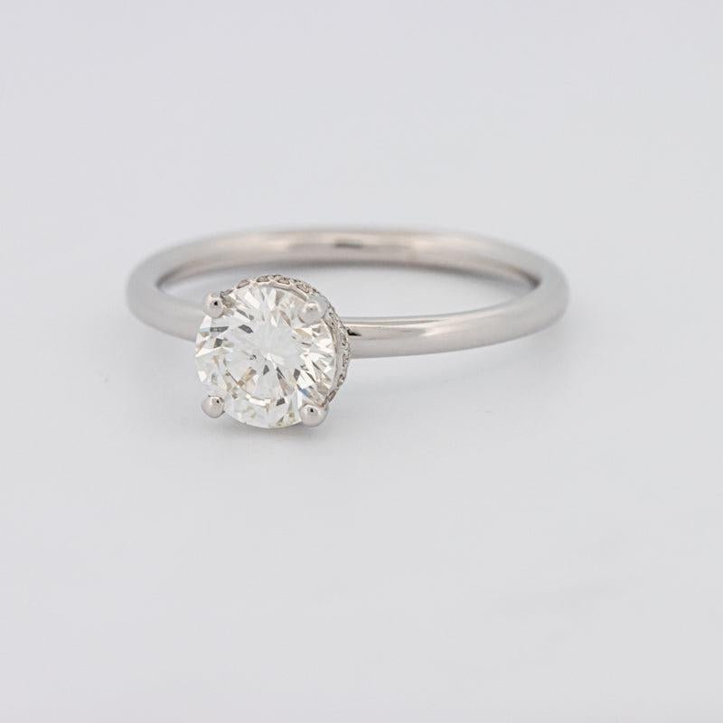 0.90 CT Under - Halo Round Solitaire - ZIZOV DIAMONDS