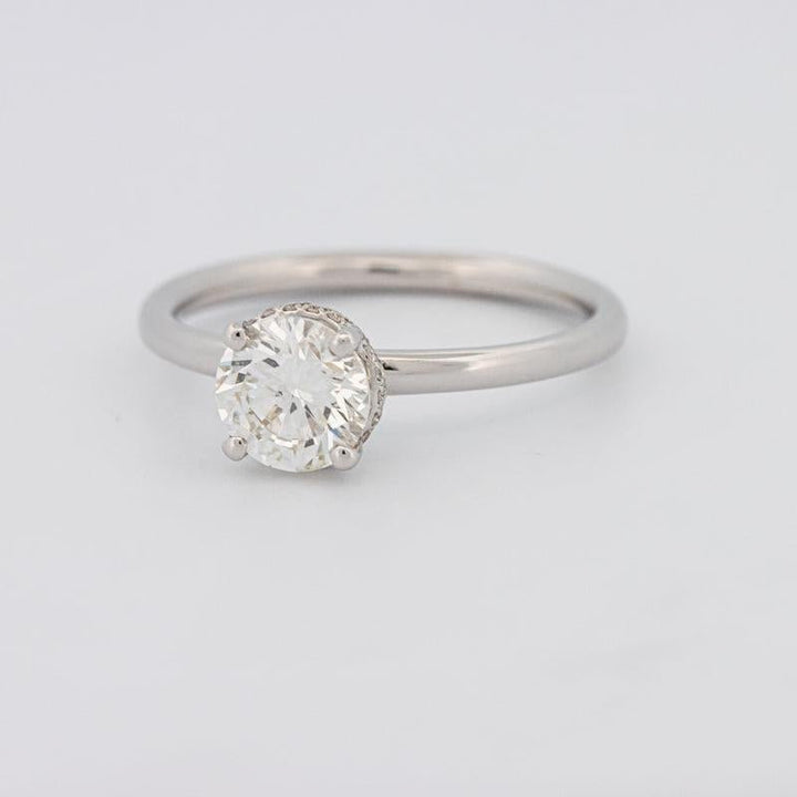 0.90 CT Under - Halo Round Solitaire - ZIZOV DIAMONDS