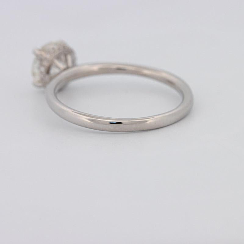 0.90 CT Under - Halo Round Solitaire - ZIZOV DIAMONDS