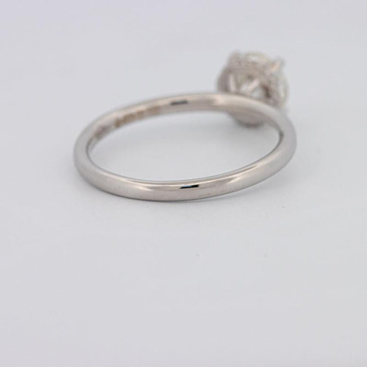 0.90 CT Under - Halo Round Solitaire - ZIZOV DIAMONDS