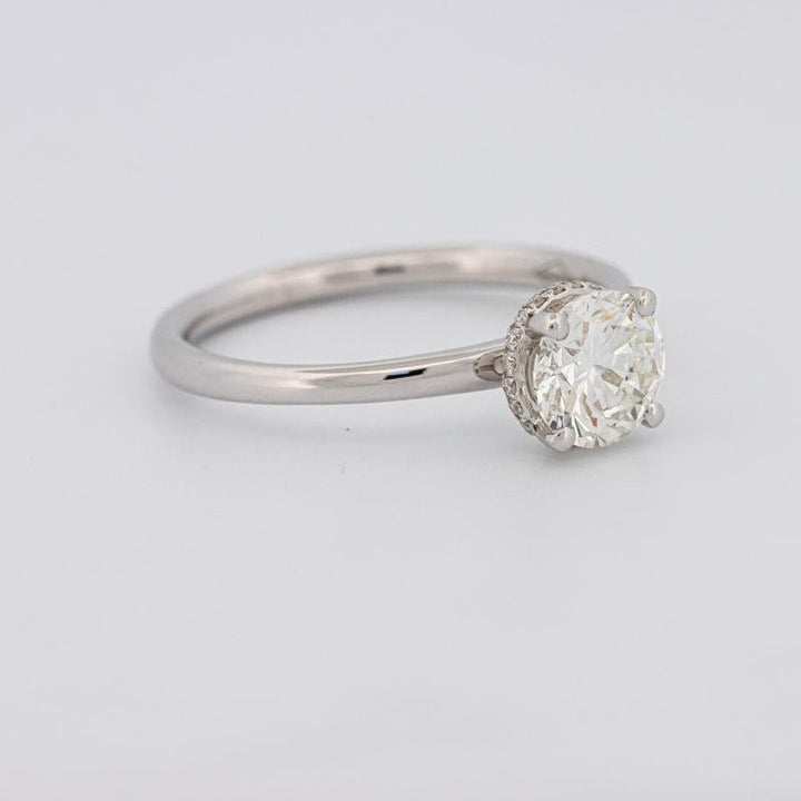 0.90 CT Under - Halo Round Solitaire - ZIZOV DIAMONDS