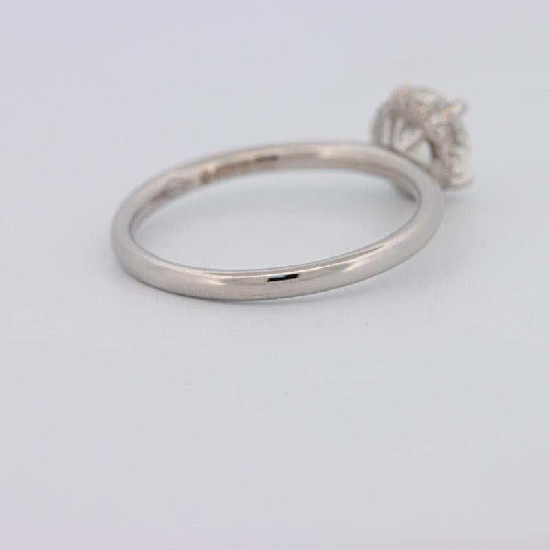 0.90 CT Under - Halo Round Solitaire - ZIZOV DIAMONDS