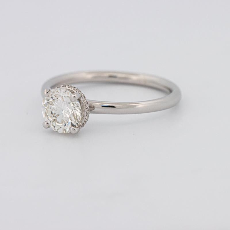 0.90 CT Under - Halo Round Solitaire - ZIZOV DIAMONDS