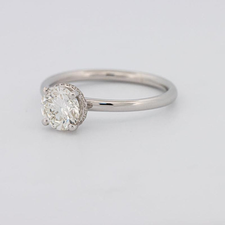 0.90 CT Under - Halo Round Solitaire - ZIZOV DIAMONDS