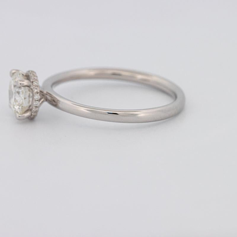 0.90 CT Under - Halo Round Solitaire - ZIZOV DIAMONDS
