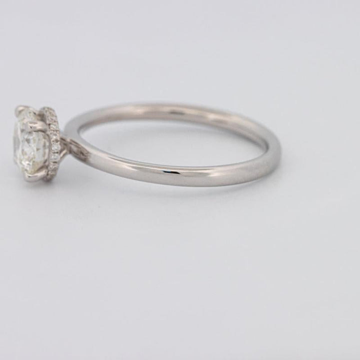 0.90 CT Under - Halo Round Solitaire - ZIZOV DIAMONDS