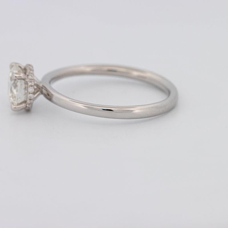 0.90 CT Under - Halo Round Solitaire - ZIZOV DIAMONDS
