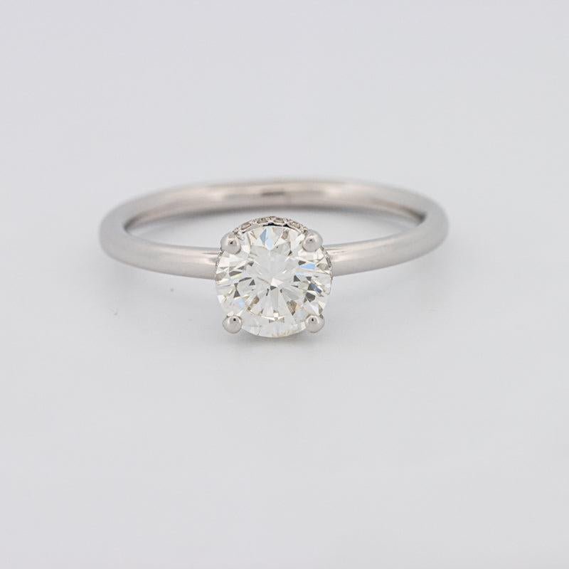 0.90 CT Under - Halo Round Solitaire - ZIZOV DIAMONDS