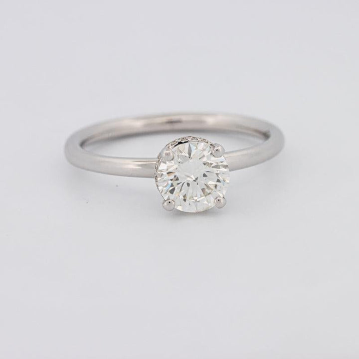 0.90 CT Under - Halo Round Solitaire - ZIZOV DIAMONDS