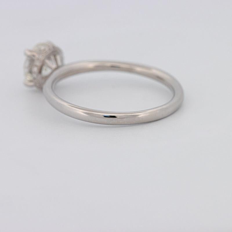 0.90 CT Under - Halo Round Solitaire - ZIZOV DIAMONDS