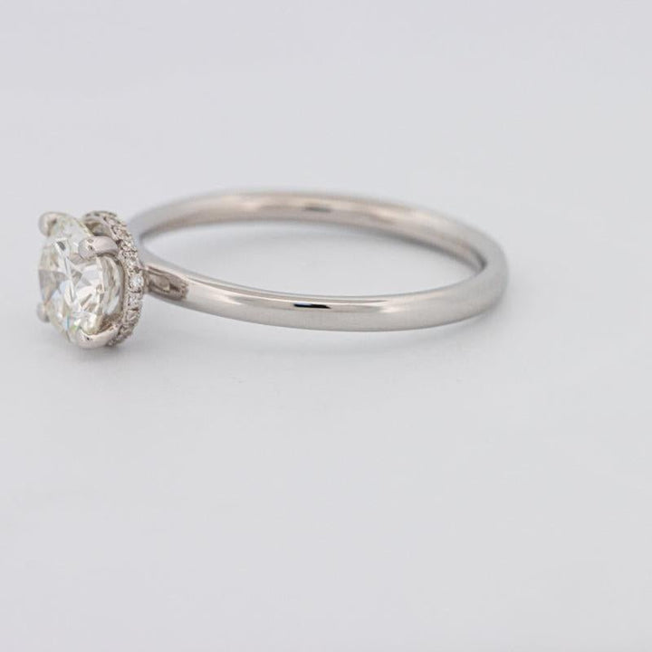 0.90 CT Under - Halo Round Solitaire - ZIZOV DIAMONDS
