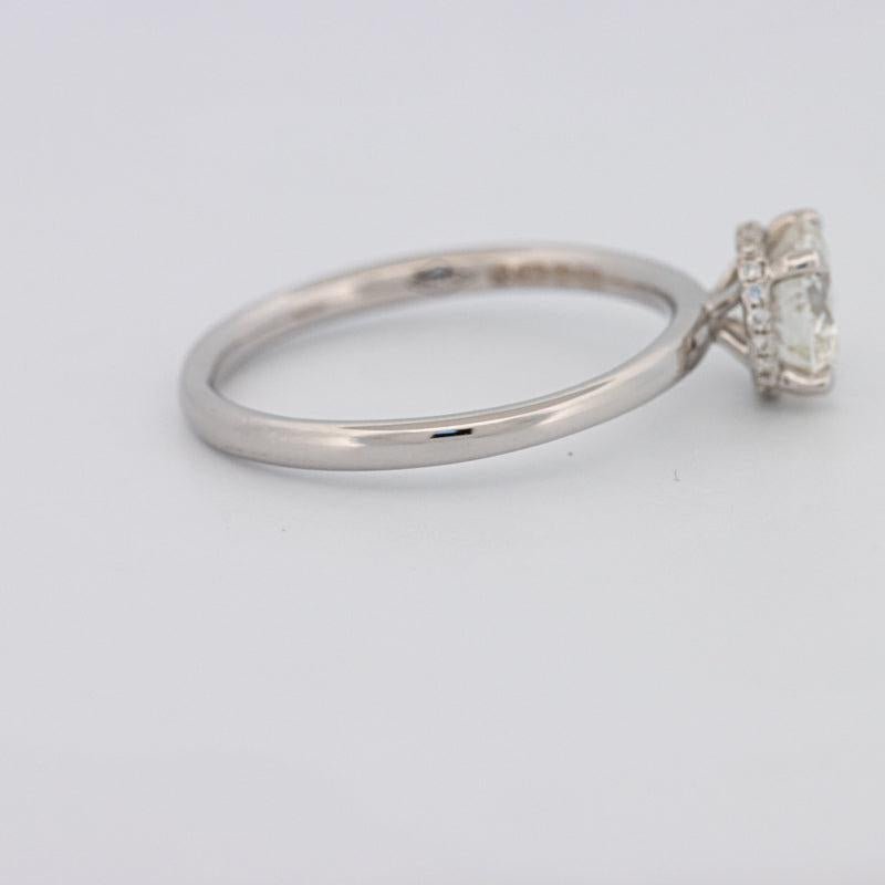 0.90 CT Under - Halo Round Solitaire - ZIZOV DIAMONDS