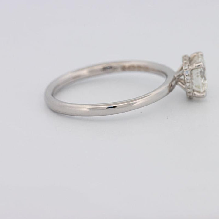 0.90 CT Under - Halo Round Solitaire - ZIZOV DIAMONDS