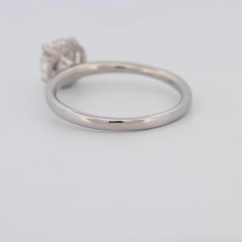 0.90 CT Under - Halo Round Solitaire - ZIZOV DIAMONDS