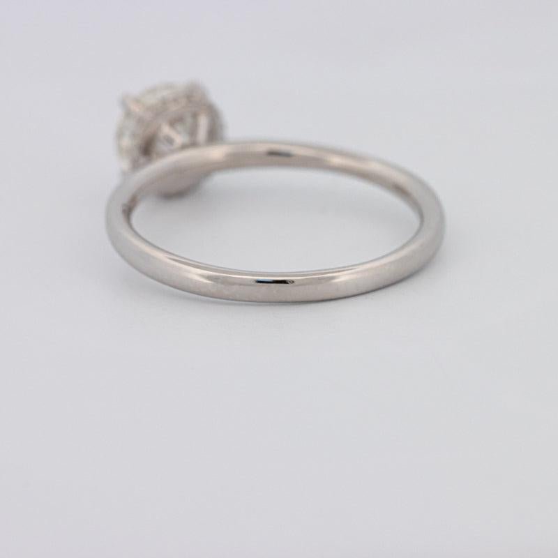 0.90 CT Under - Halo Round Solitaire - ZIZOV DIAMONDS