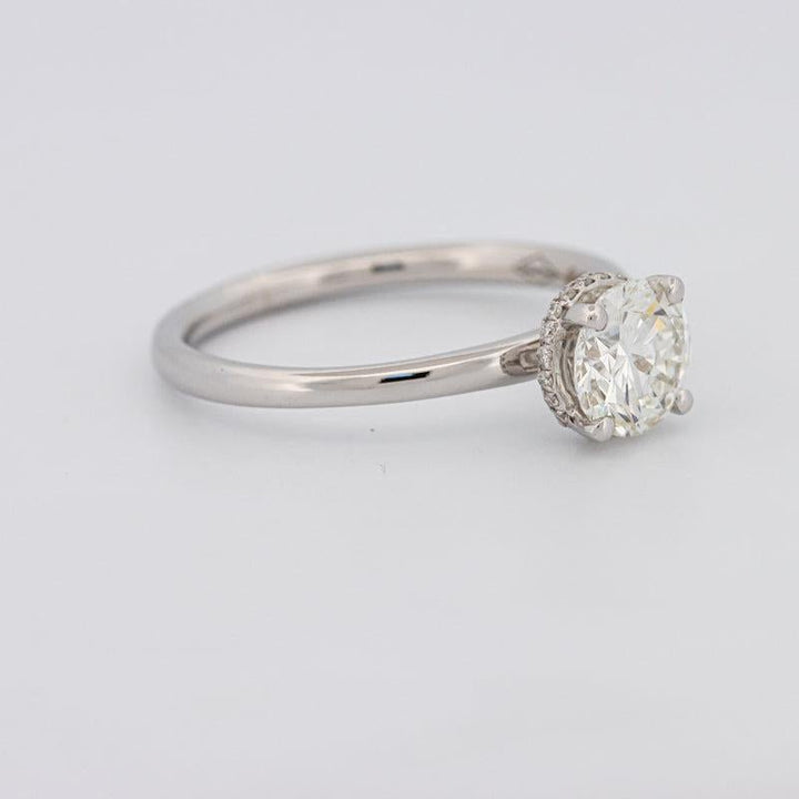 0.90 CT Under - Halo Round Solitaire - ZIZOV DIAMONDS