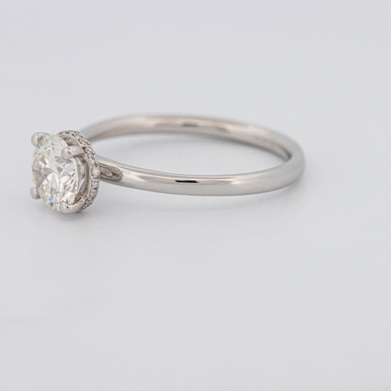 0.90 CT Under - Halo Round Solitaire - ZIZOV DIAMONDS