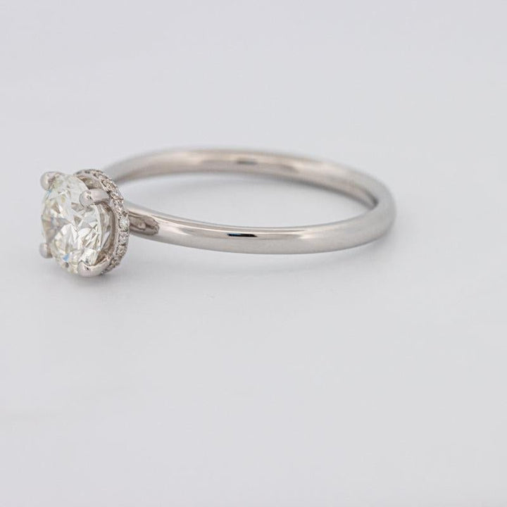 0.90 CT Under - Halo Round Solitaire - ZIZOV DIAMONDS