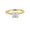 1 CT Asscher Cut Solitaire Pavé Ring - ZIZOV DIAMONDS