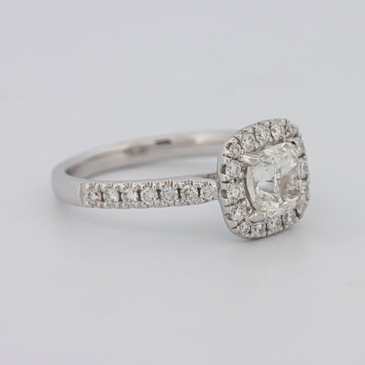 1 CT Cushion Cut Halo Solitaire - ZIZOV DIAMONDS