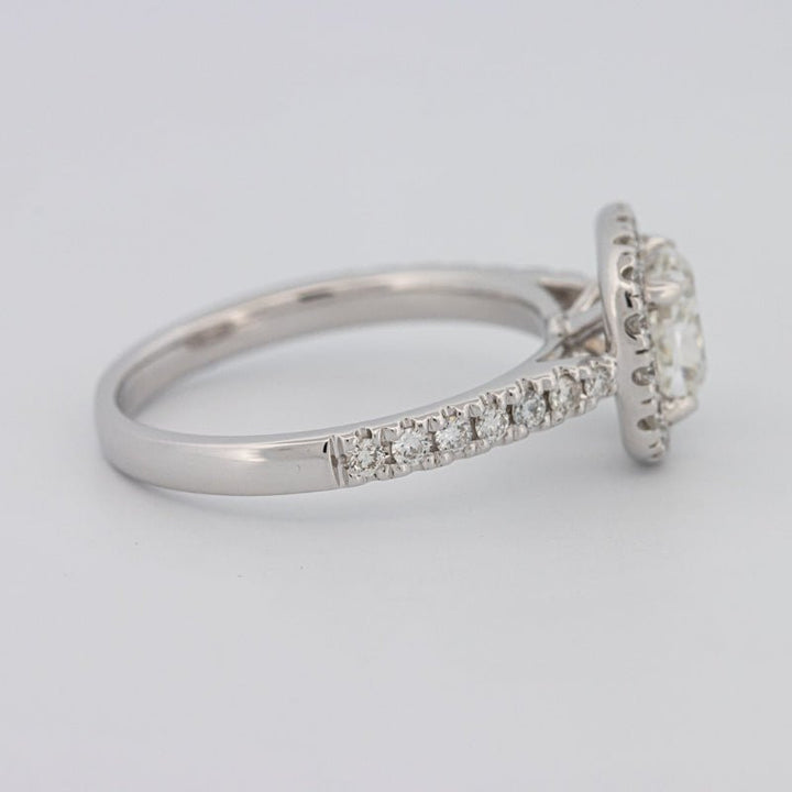 1 CT Cushion Cut Halo Solitaire - ZIZOV DIAMONDS
