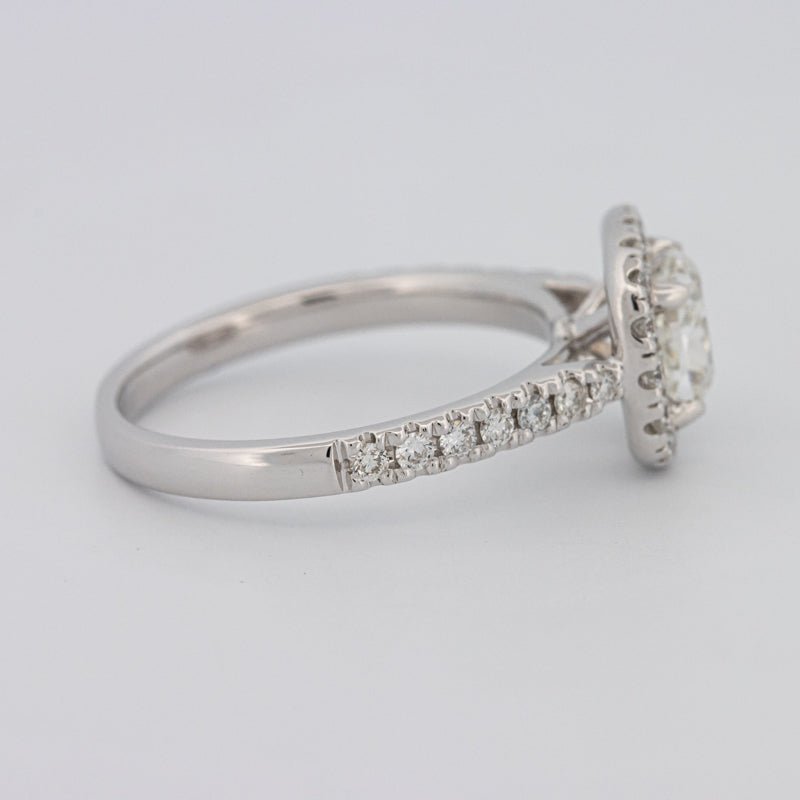 1 CT Cushion Cut Halo Solitaire - ZIZOV DIAMONDS