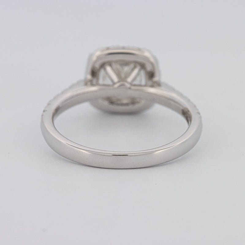 1 CT Cushion Cut Halo Solitaire - ZIZOV DIAMONDS