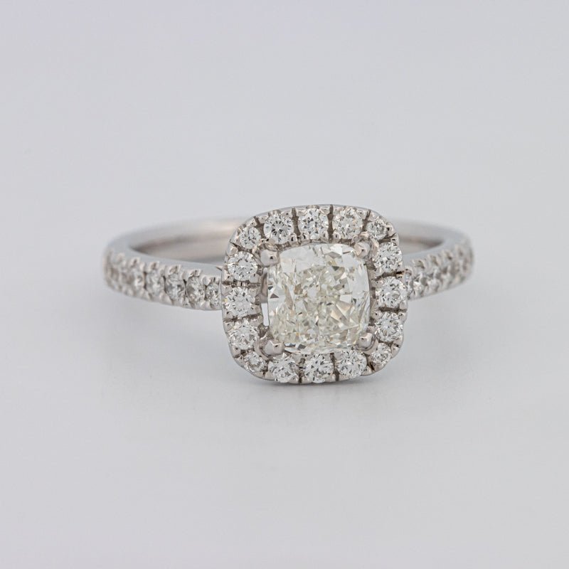 1 CT Cushion Cut Halo Solitaire - ZIZOV DIAMONDS