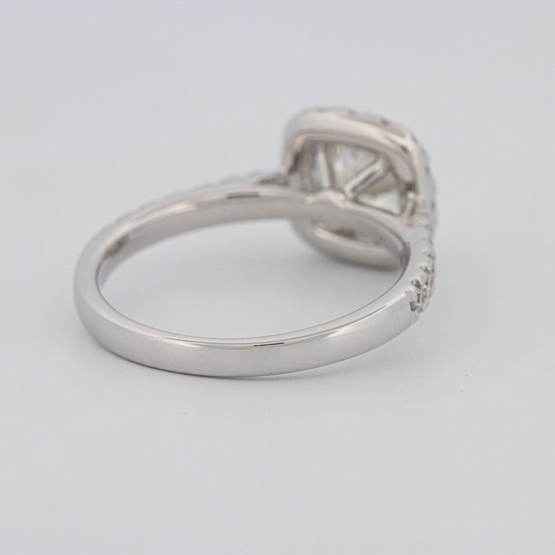 1 CT Cushion Cut Halo Solitaire - ZIZOV DIAMONDS