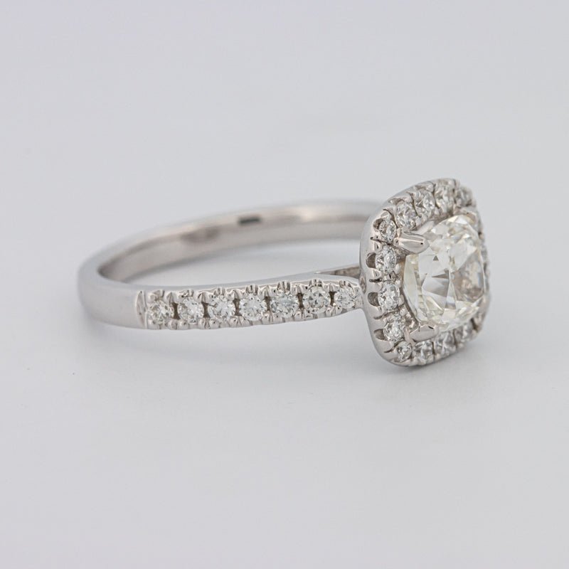 1 CT Cushion Cut Halo Solitaire - ZIZOV DIAMONDS
