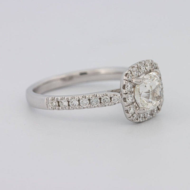 1 CT Cushion Cut Halo Solitaire - ZIZOV DIAMONDS