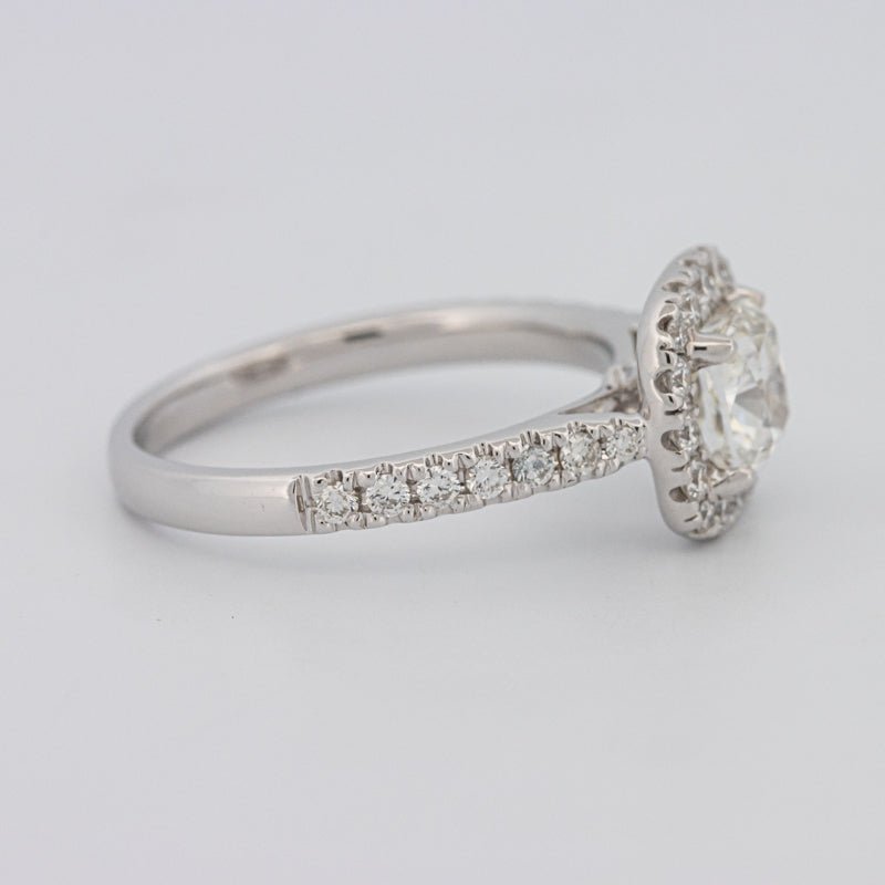 1 CT Cushion Cut Halo Solitaire - ZIZOV DIAMONDS