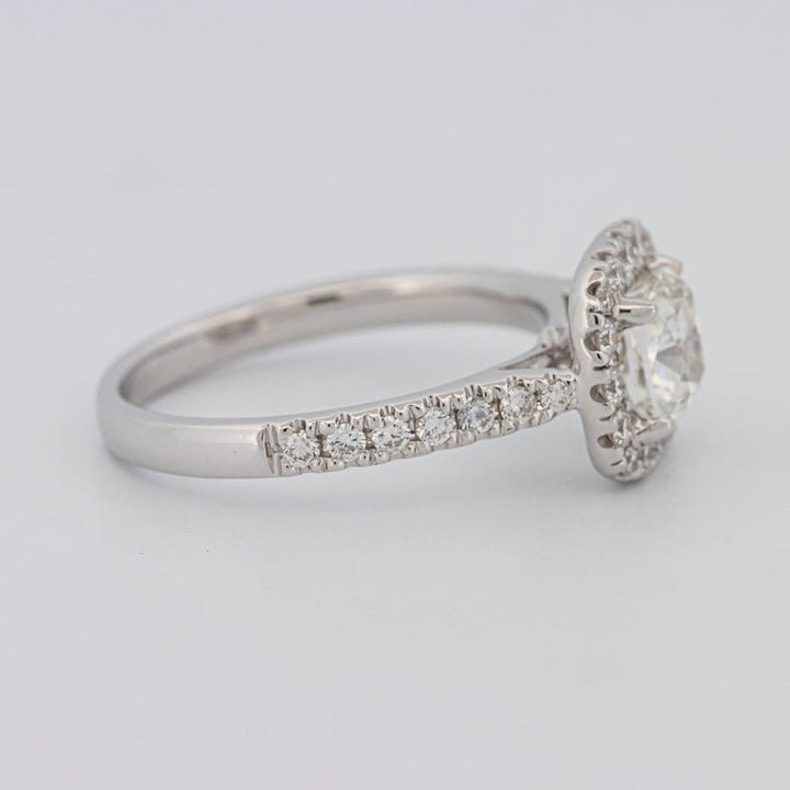 1 CT Cushion Cut Halo Solitaire - ZIZOV DIAMONDS