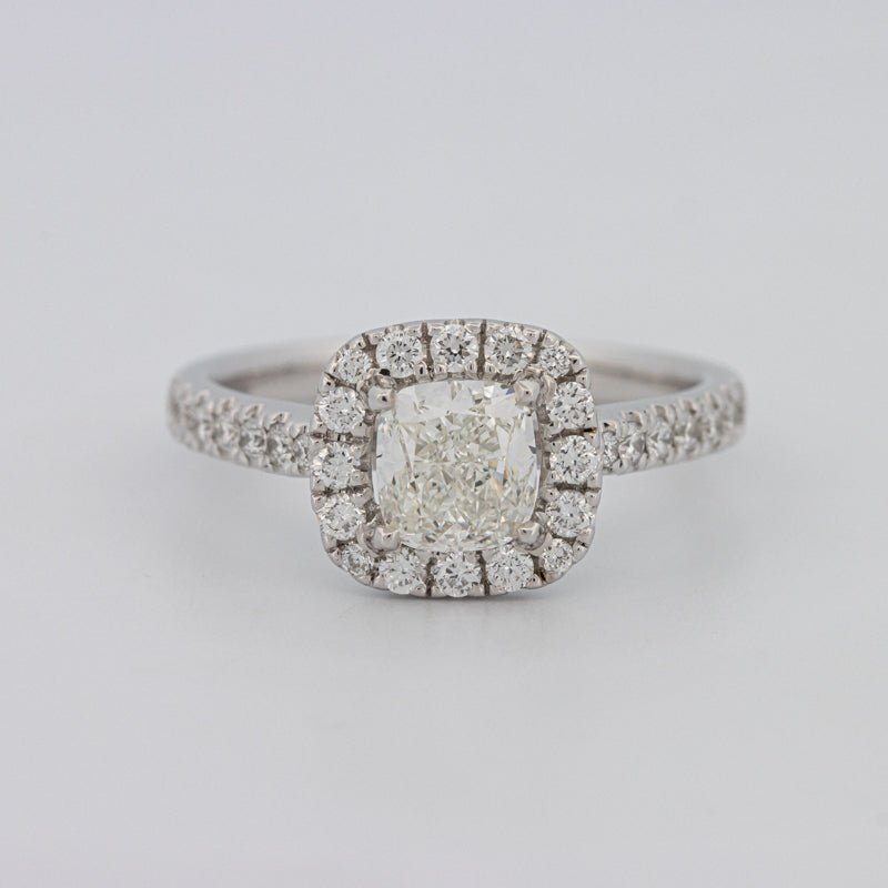 1 CT Cushion Cut Halo Solitaire - ZIZOV DIAMONDS