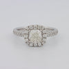 1 CT Cushion Cut Halo Solitaire - ZIZOV DIAMONDS