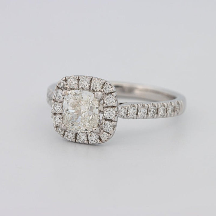 1 CT Cushion Cut Halo Solitaire - ZIZOV DIAMONDS