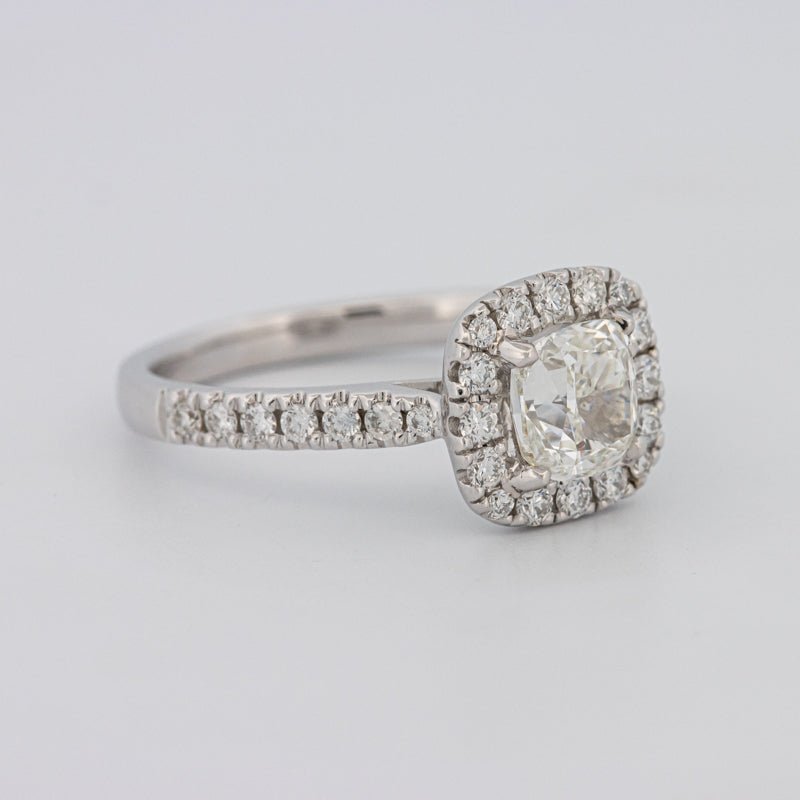 1 CT Cushion Cut Halo Solitaire - ZIZOV DIAMONDS