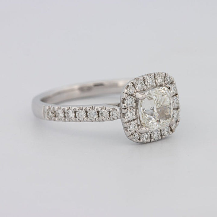 1 CT Cushion Cut Halo Solitaire - ZIZOV DIAMONDS