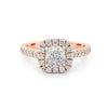 1 CT Cushion Cut Halo Solitaire - ZIZOV DIAMONDS
