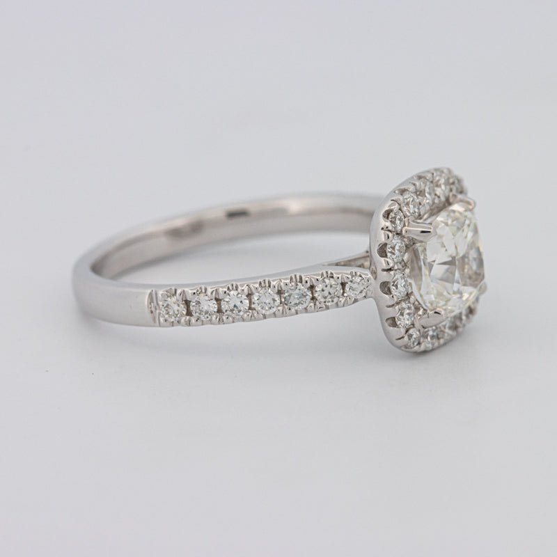 1 CT Cushion Cut Halo Solitaire - ZIZOV DIAMONDS